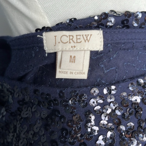 3/4 Sleeve Sequined Top in Navy Blue - Picture 3 of 4